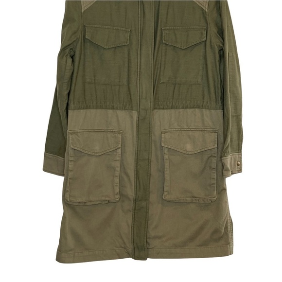 Gap Olive Green 3/4 Length Utility/Military Jacket - Picture 4 of 14